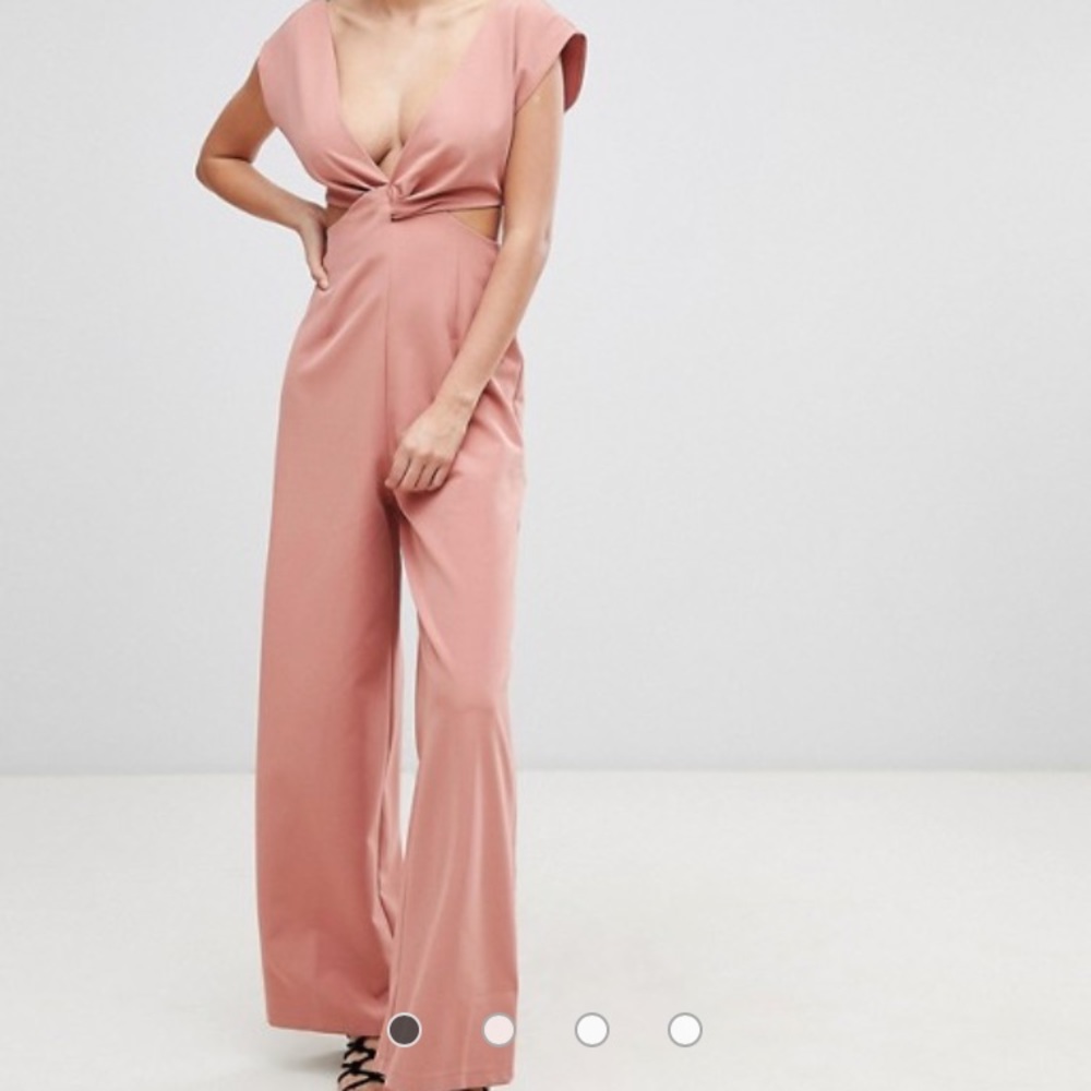 knot front jumpsuit